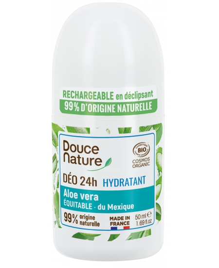 Douce Nature - Déodorant à billes rechargeable à l'Aloé véra du Mexique - 50ml