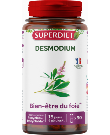 Super Diet - Desmodium protection du foie - 90 capsules