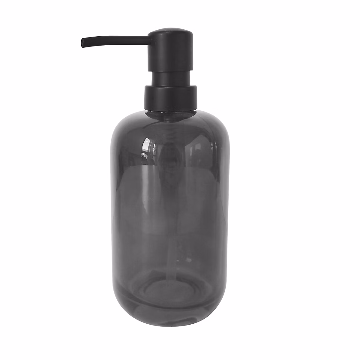 Distributeur de savon en verre gris fumé 350 ml – GoodHome Levanna