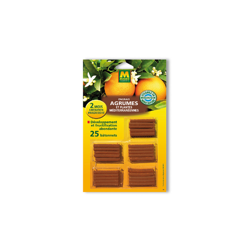ENGRAIS BÂTONNETS AGRUMES ET PLANTES MÉDITERRANÉENNES MASSO® - X25