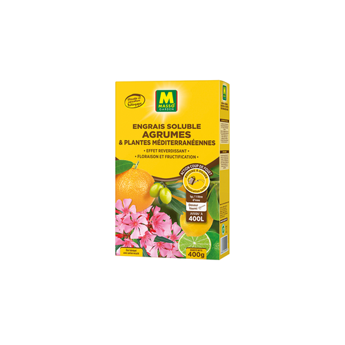 ENGRAIS SOLUBLE AGRUMES & PLANTES MÉDITERRANÉENNES MASSO® - 400G
