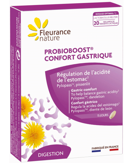 Fleurance Nature - Probioboost confort gastrique - 15 comprimés