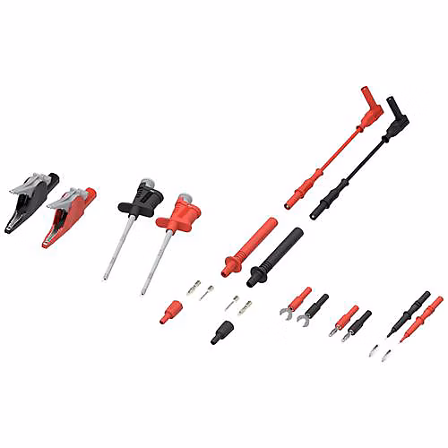 Outils d'électricien – Electro PJP 426 Kit modulaire 16 accessoires de test pour multimètre numérique (rouge et noir)