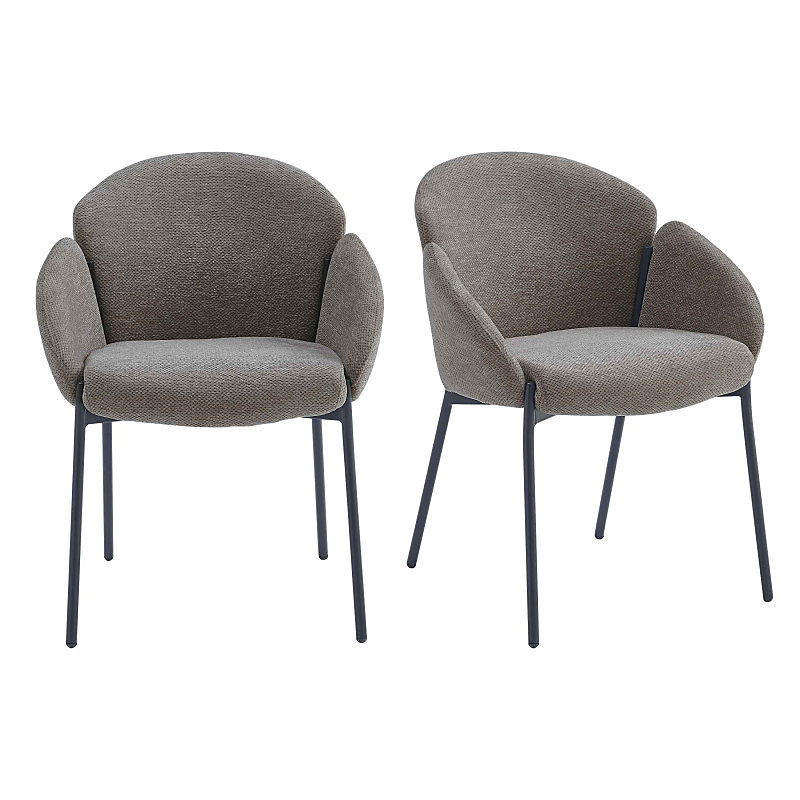 CANDICE – Chaise en tissu Luxury Taupe (x2)