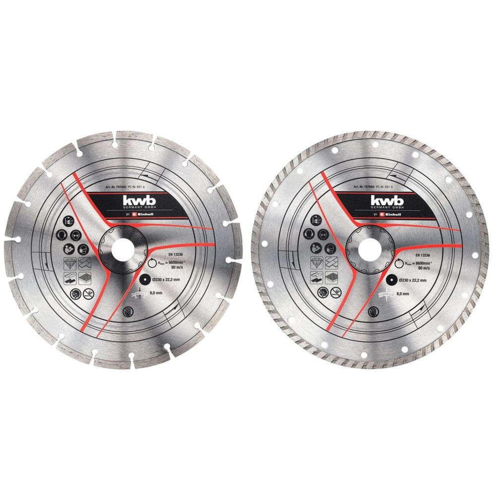 KWB Disque diamant 230mm, 2 pièces