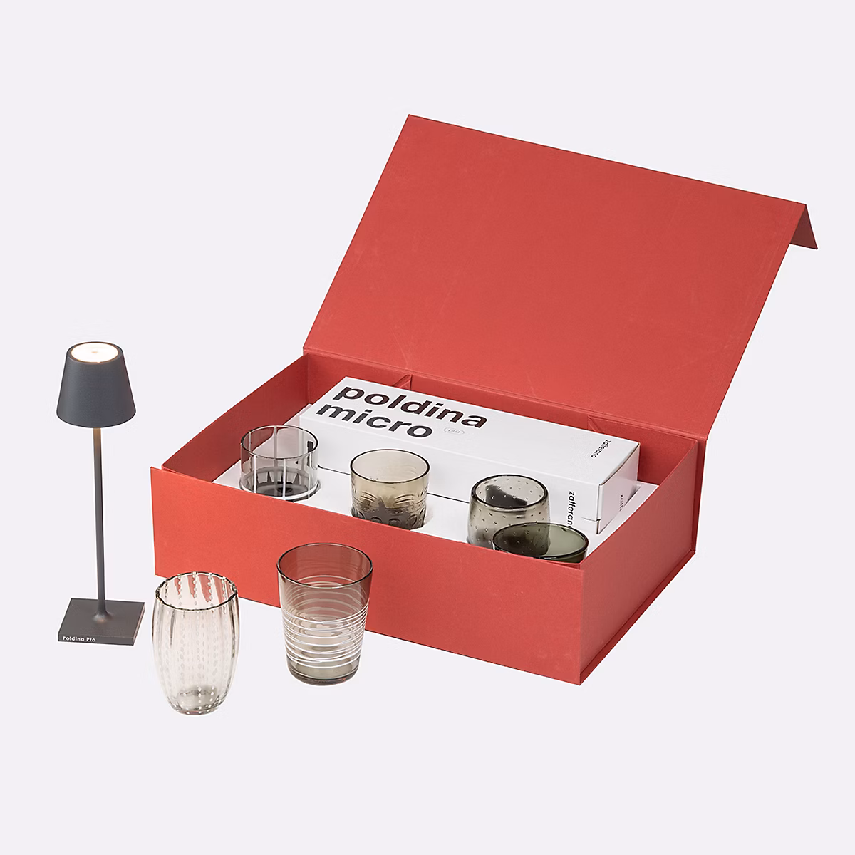 Ensemble De 6 Verres Bicolores De La Collection Melting Pot En Verre Décoré – Vert Et Aigue-Marine, Safran