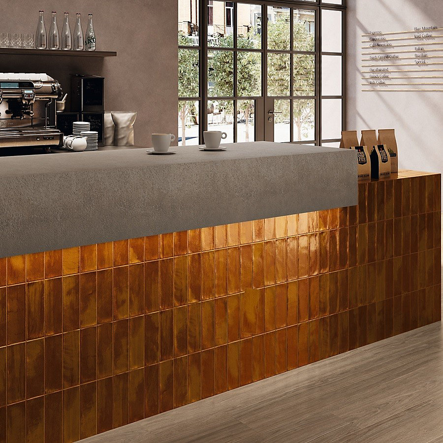 carrelage effet zellige 6 – 5 × 20 cm NOUR CARAMEL