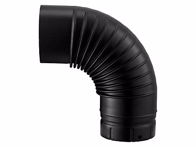 Fumisterie – Coude émaillé noir mat 90° ø130 mm Poujoulat