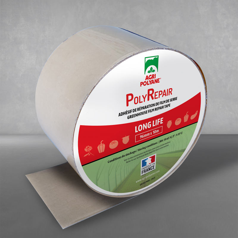 Rouleau de scotch adhésif pour film de serre - PolyRepair-20m