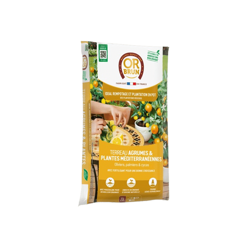 TERREAU AGRUMES ET PLANTES MÉDITERRANÉENNES OR BRUN® - 20L