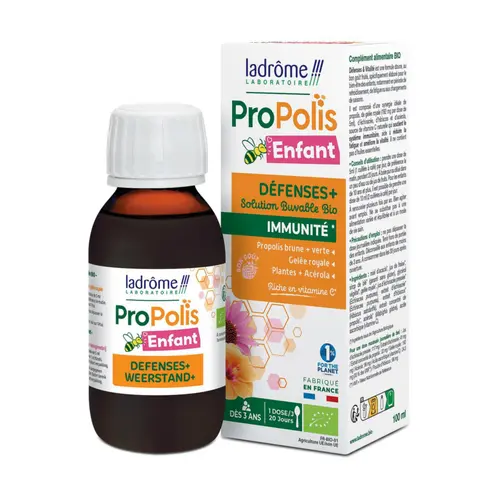 Espace vert utile：Sirop enfants à la propolis bio Ladrôme – 100 ml