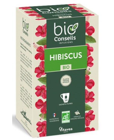 Bio Conseils - Infusion Hibiscus bio - 20 sachets
