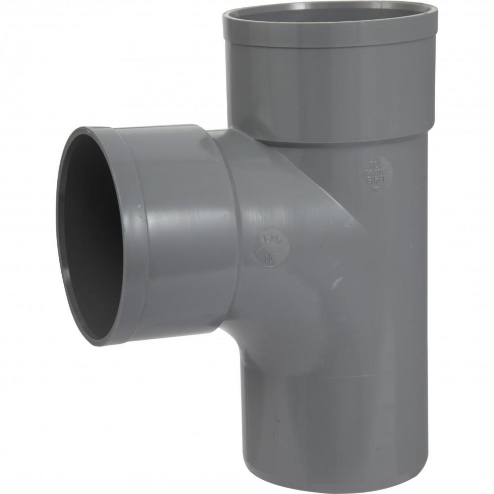 CENTRALE BRICO Té 87.30° en pvc à coller, femelle / mâle, D100