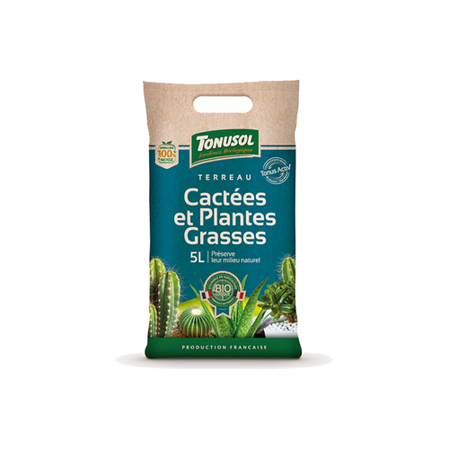 TERREAU CACTÉES ET PLANTES GRASSES TONUSOL® - 5L