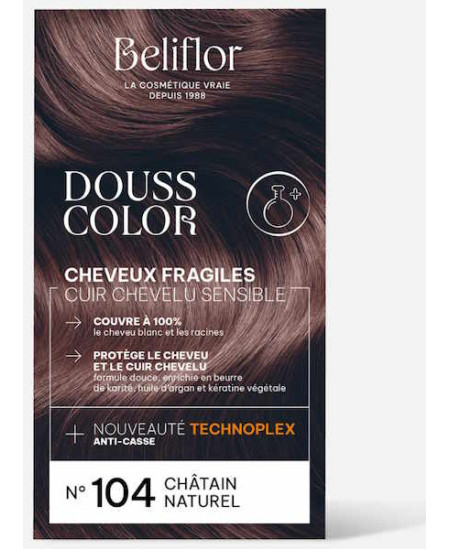 Beliflor Coloration DoussColor Châtain Naturel No 104 131 ml
