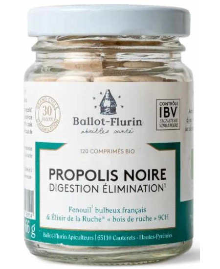 Ballot Flurin Propolis noire Digestion Elimination 120 comprimés