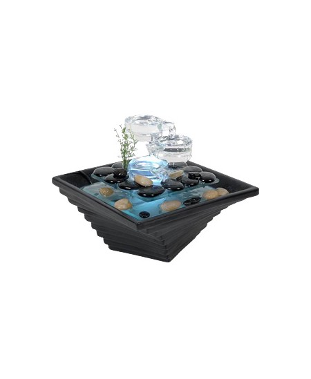 Zen'Arôme - Fontaine d'Intérieur en Verre et Céramique - Himalaya