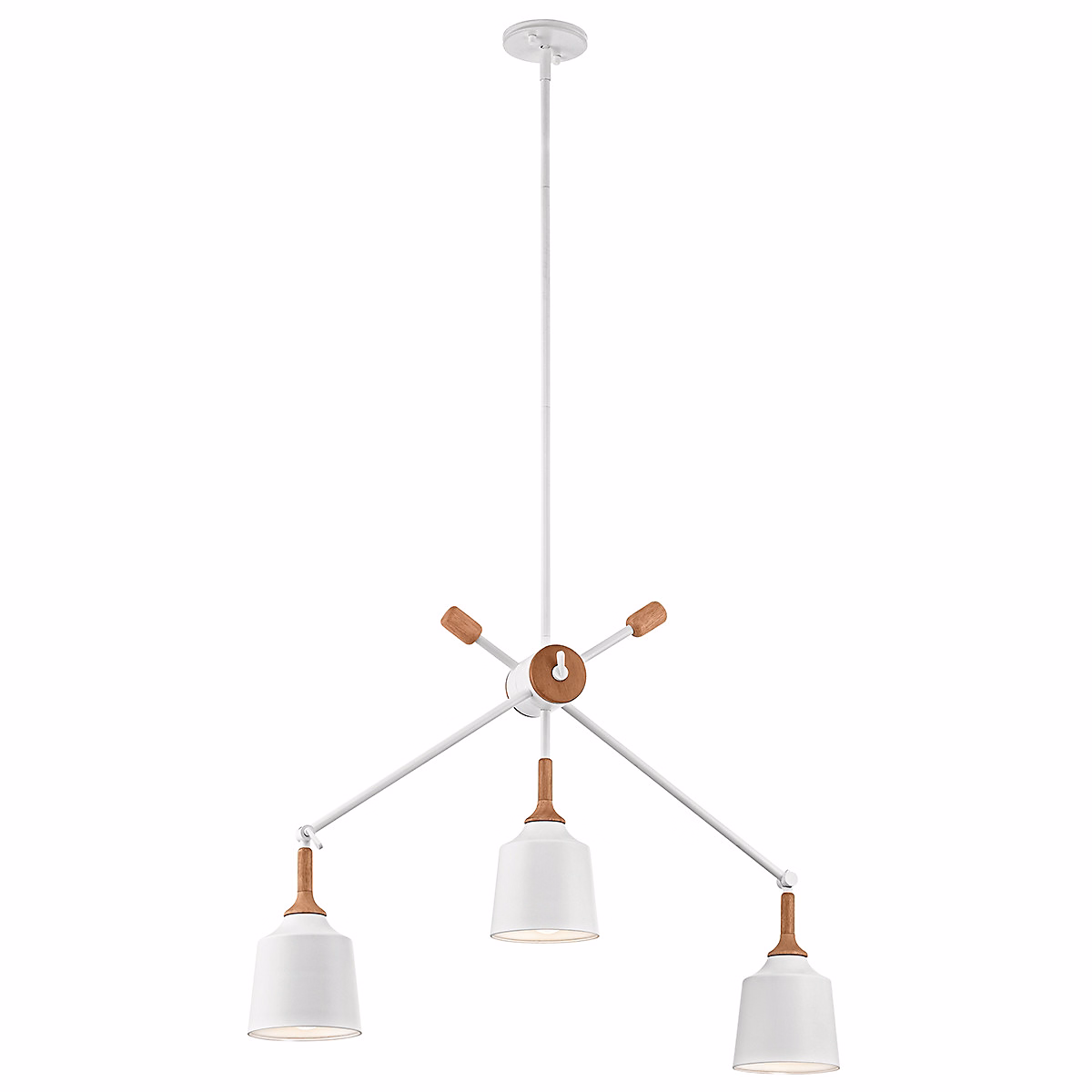 Elstead Danika – Luminaire suspendu à 3 ampoules au plafond | blanc | E27