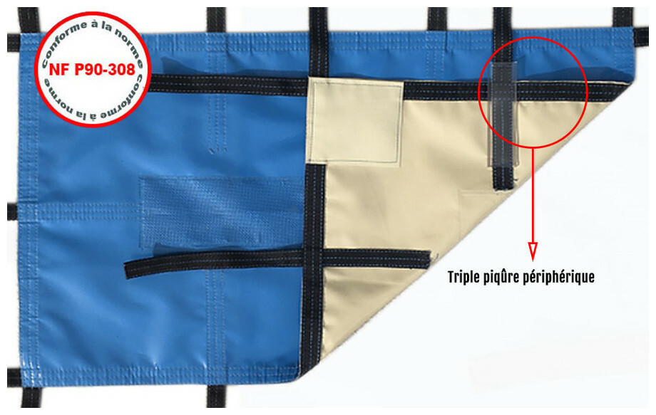 Frimas piton douille, bâche piscine hivernage et sécurité