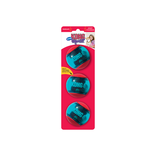 JOUET CHIEN KONG® SQUEEZZ ACTION BALL RED - MEDIUM