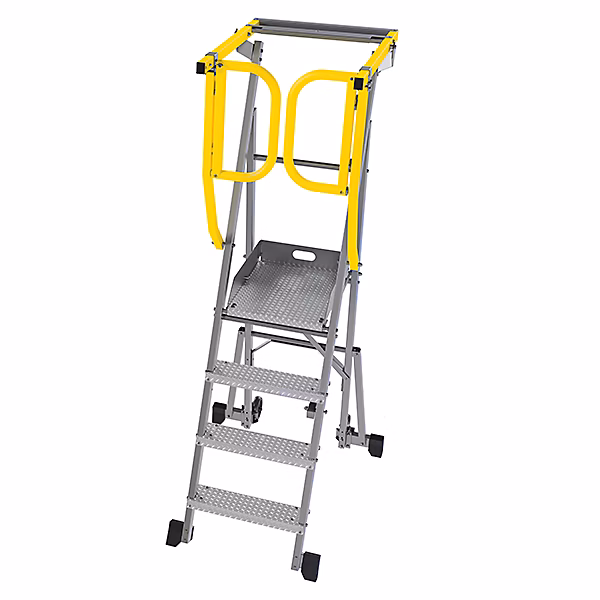 Escabeau 4 marches – Hauteur max. de travail 3.00m, PAM4-PS