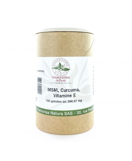Herboristerie de Paris MSM Curcuma Articulations - 150 Gélules