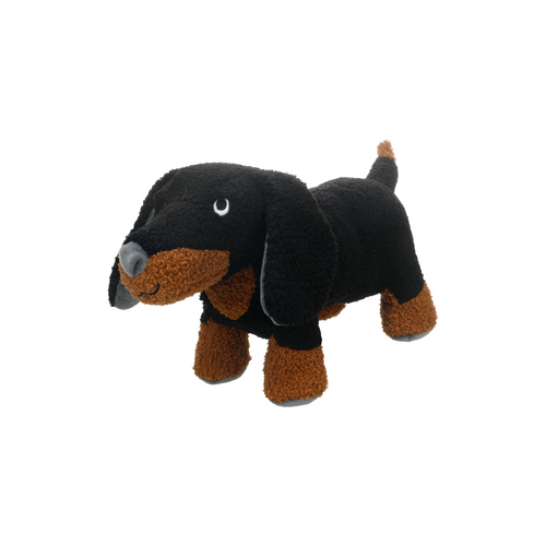 JOUET POUR CHIEN 'THEO' FLAMINGO® - TECKEL NOIR - 16x44x22CM