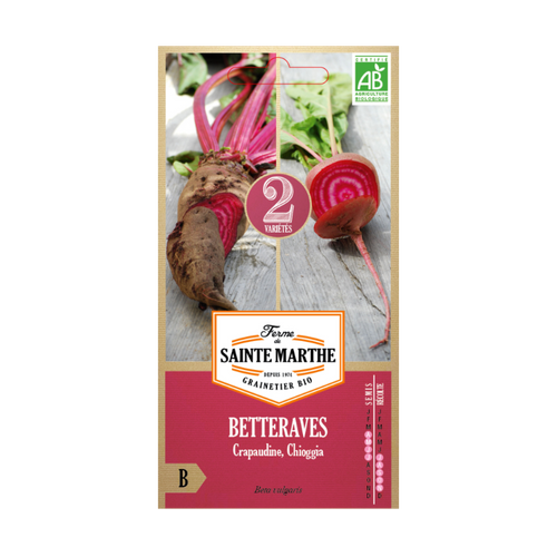 GRAINES BETTERAVES EN MÉLANGE (CRAPAUDINE, CHIOGGIA) BIO