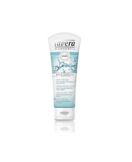 Lavera - Crème pour les pieds Macadamia et Terra amena BASIS - 75 ml
