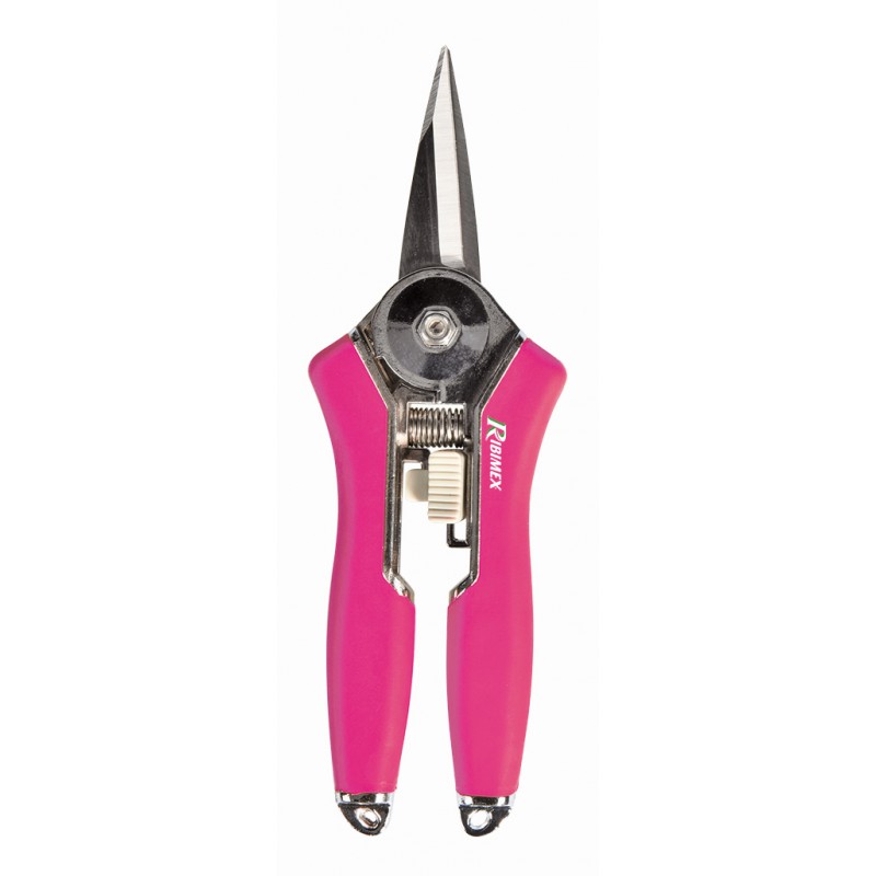 Sécateur 6 pouces droit Fushia - Lames acier inox