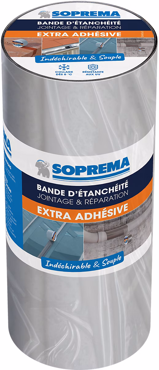 Bande d'étanchéité Extra Auto – adhésive 10x0, 3m Aluminium
