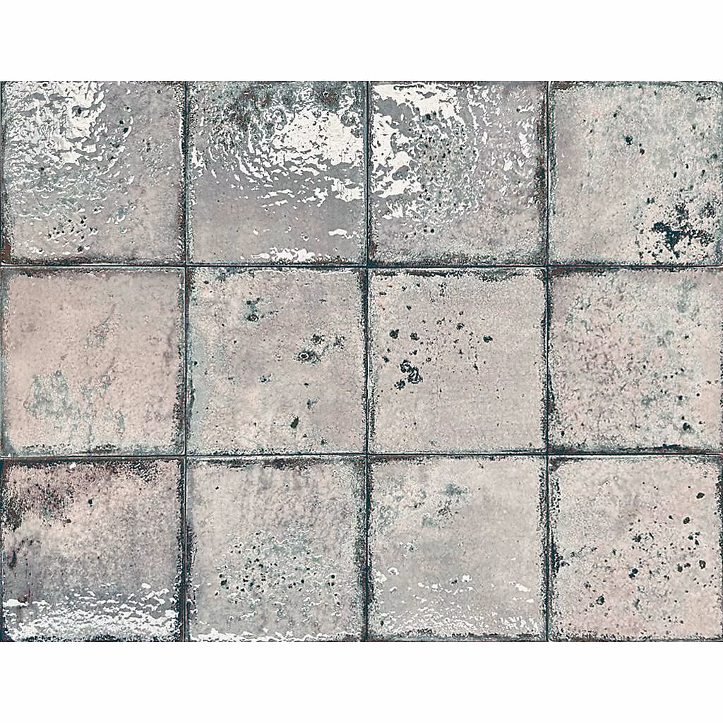 Carrelage grès cérame premium Era Grey 12 × 12 cm Brillant Design Rustique pour tous types de Murs.