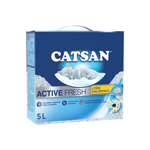 LITIÈRE AGGLOMÉRANTE CATSAN® ACTIVE FRESH - 5L