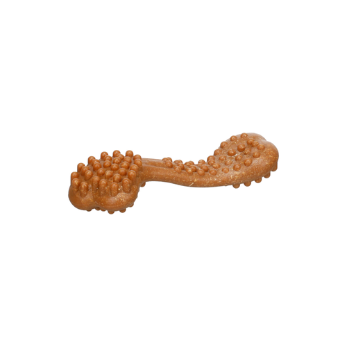 JOUET POUR CHIEN OS NYL'O BAMBOO FLAMINGO™️ - SAVEUR BOEUF - M - 17,5x6,3x4CM