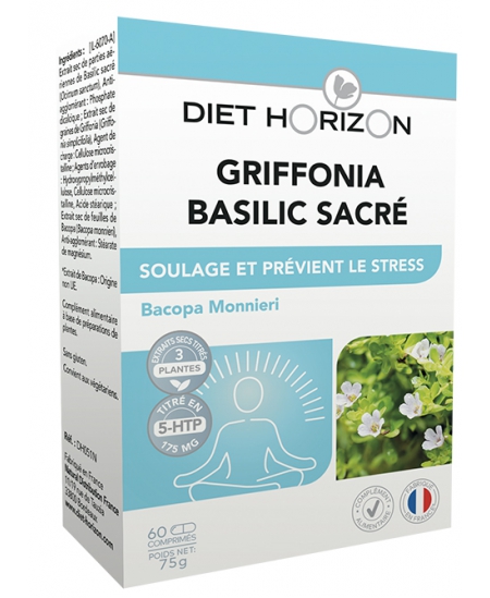 Diet Horizon - Griffonia Basilic sacré - 60 comprimés