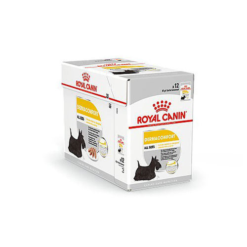 SACHET FRAÎCHEUR MOUSSE CHIEN ROYAL CANIN® DERMACOMFORT TOUTES TAILLES - 12X85G