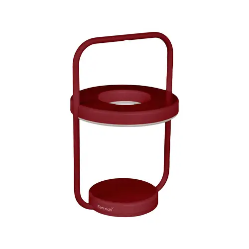 Solution simple：Lampe Ulli monochrome coloris vert cactus en alumimium Fermob - Ø 18 x 30 cm
