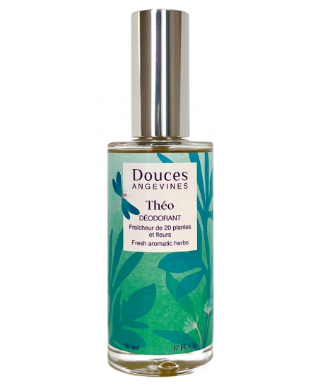 Les Douces Angevines - Théo Déodorant naturel aux notes fleuries et gaies - 50 ml