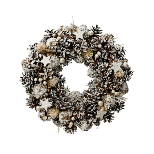 COURONNE POMME DE PIN - ∅34CM - H9CM