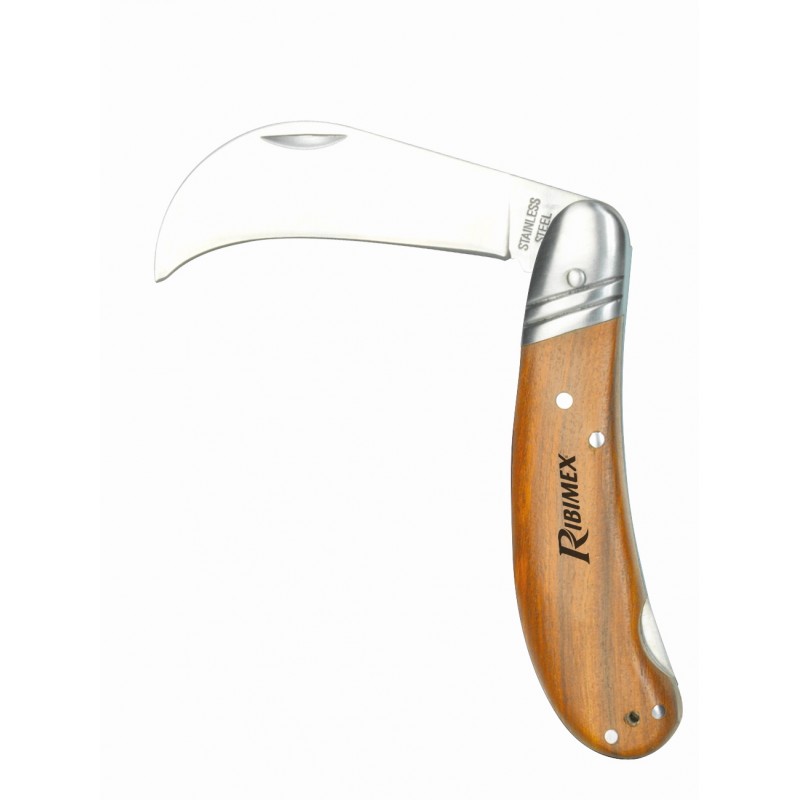 Couteau à greffer 7" - Lame courbe inox forgée