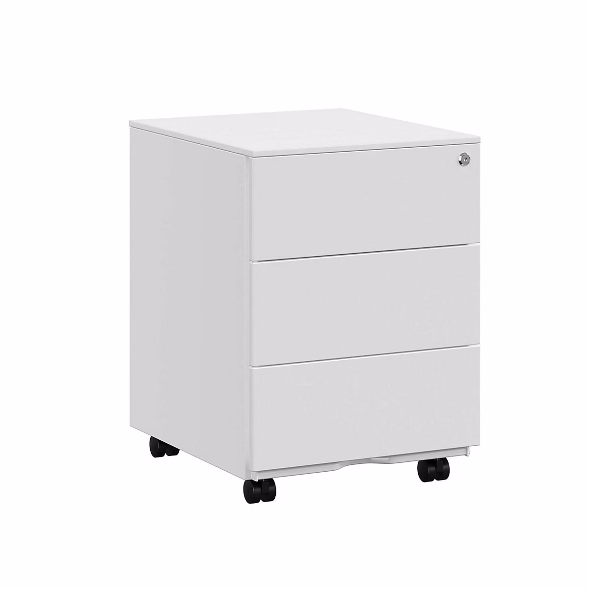 Rangement bureau – Caisson de bureau metal verrouillable avec blanc Helloshop26