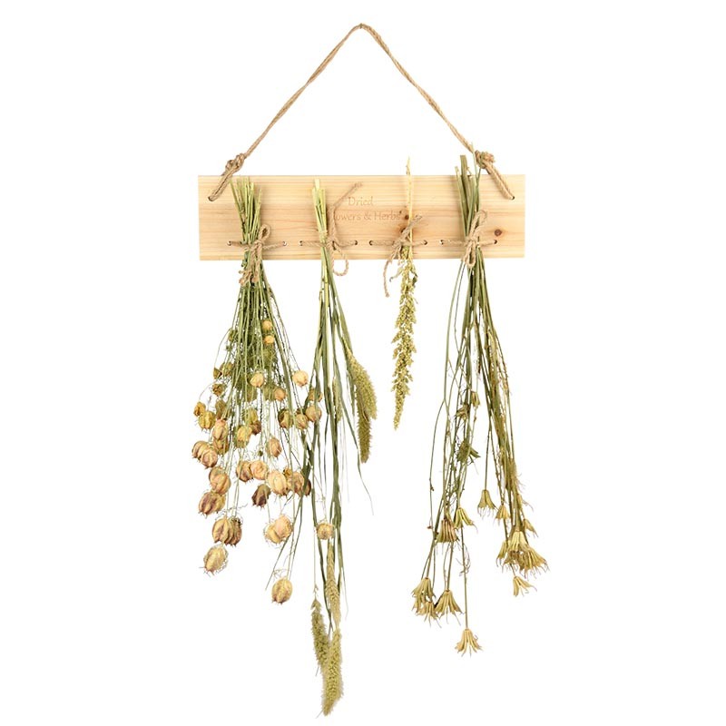 Support séchoir pour fleurs - Séchage naturel en jute