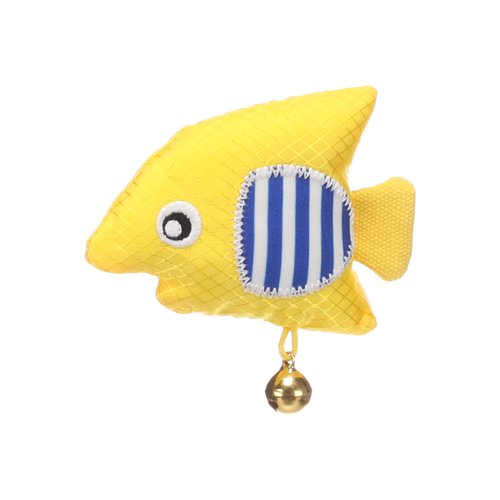JOUET POUR CHAT 'STRELLOW' FLAMINGO® - POISSON JAUNE - 9,5x8x3CM
