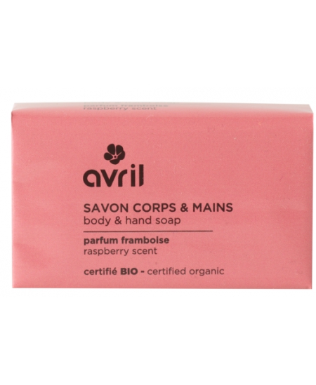 Avril - Savon corps et mains Framboise 100g - 100 gr
