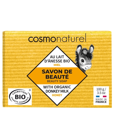 Cosmo Naturel - Savon au lait d'ânesse sans Parfum au Miel - 100 gr
