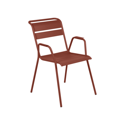 FAUTEUIL MONCEAU BRIDGE OCRE ROUGE FERMOB®