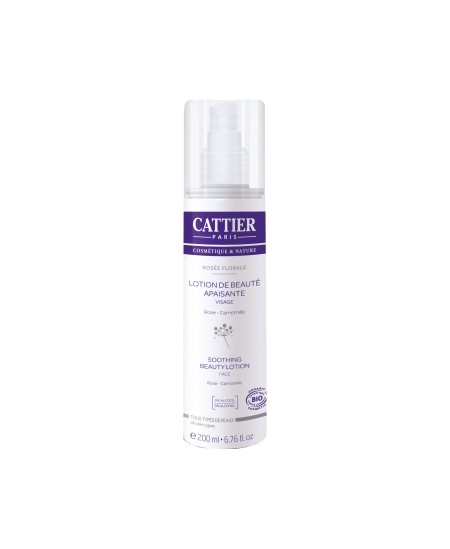 Cattier - Lotion de beauté apaisante sans alcool Rosée Florale - 200 ml