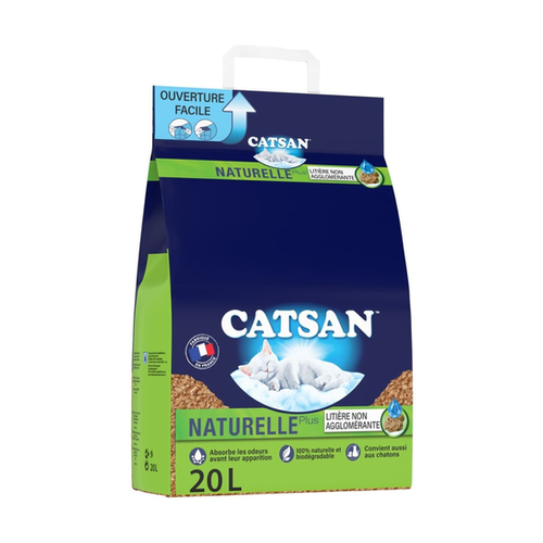 LITIÈRE AGGLOMÉRANTE CATSAN® NATURAL - 20L