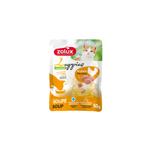 FRIANDISE POUR CHAT SOUPE 'LAPPIES' ZOLUX® - POULET - 50G