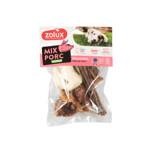 FRIANDISES NATURELLES POUR CHIEN ZOLUX® - MIX PORC - 190G